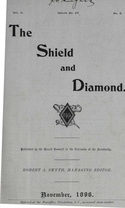 Shield and Diamond, Vol. 5, No. 6, November 1896
